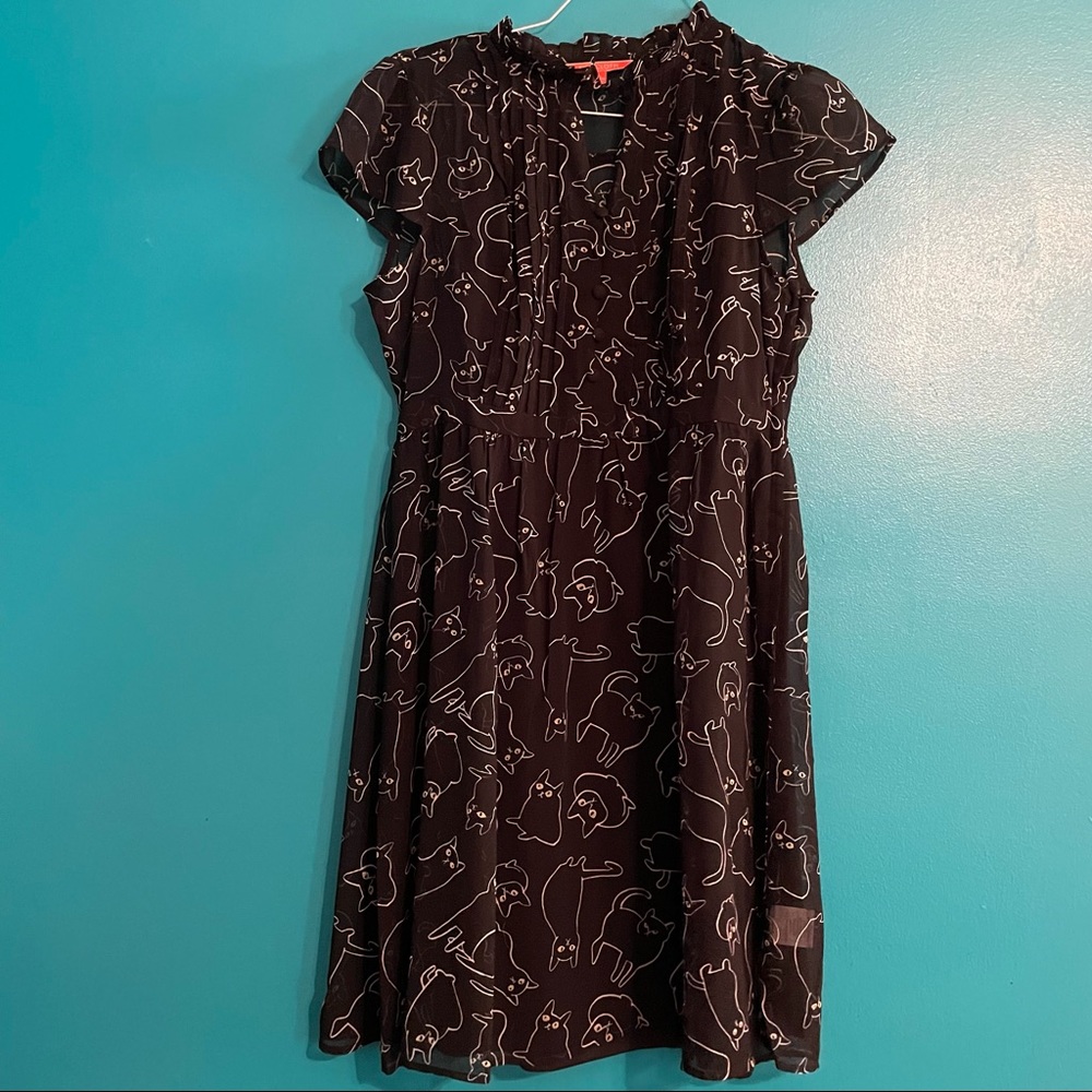 ModCloth Black Cat Dress